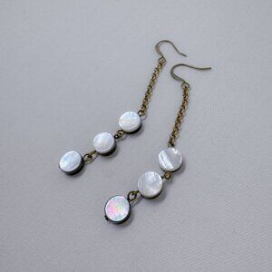 Mother of Pearl Drop Earrings, Cival Collective